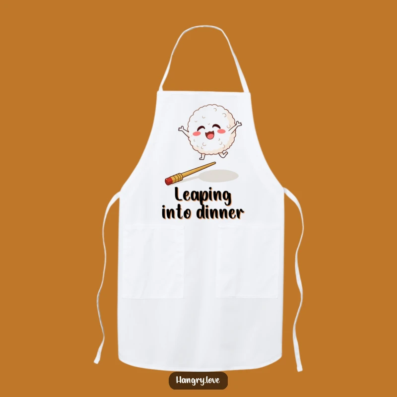 Funny Rice Ball Apron: Cook with Joy and Cartoon Flair