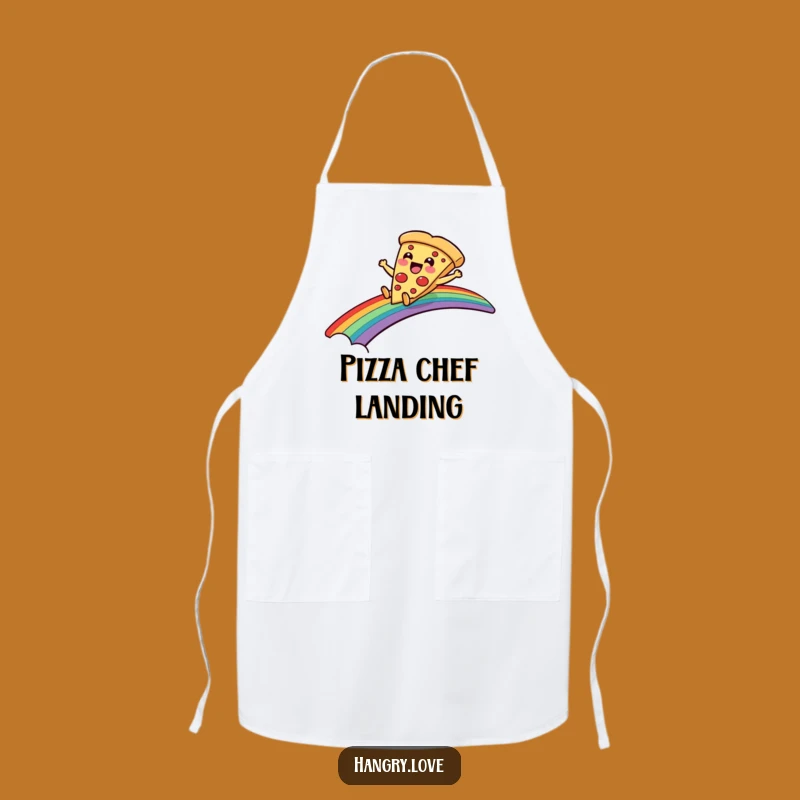 Funny Pizza Apron: Cook with Joy and Cartoon Flair