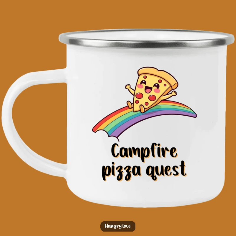 Funny Pizza Camping Mug: Durable and Cheerful Drinkware for Adventures