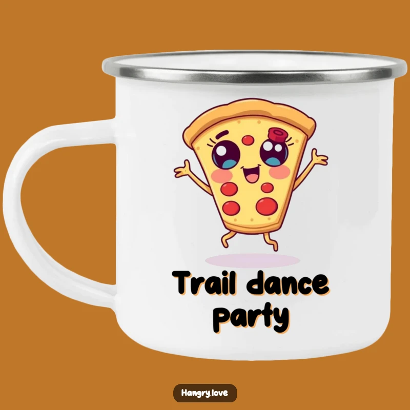 Funny Dancing Pizza Slice Camping Mug - Adventure Fuel!
