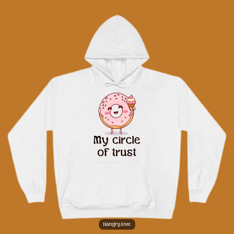 Funny Donut Ice Cream Hug Hoodie - Cozy Sweetness