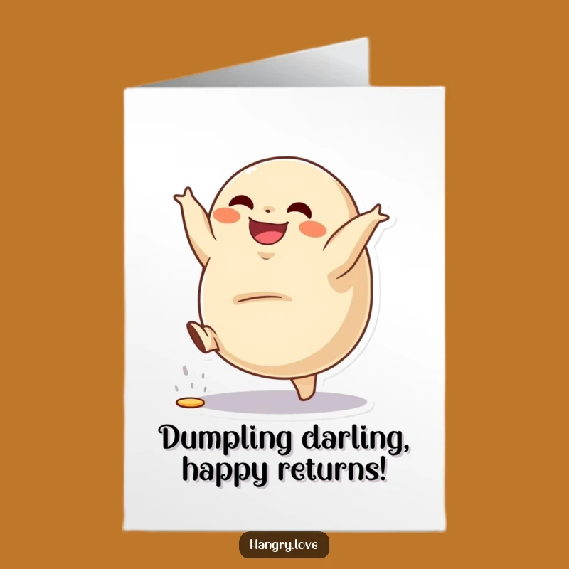 Dumpling Birthday Card Free Printable: Cartwheel Fun Downloadable Gift