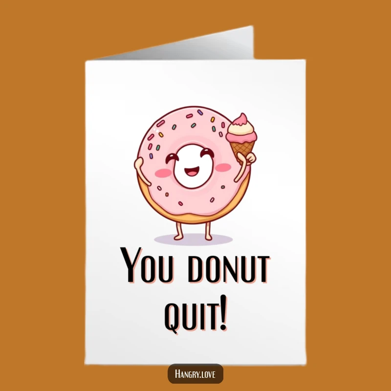 Free Printable Congrats Card: Donut & Ice Cream High Five, Funny Downloadable Celebration!