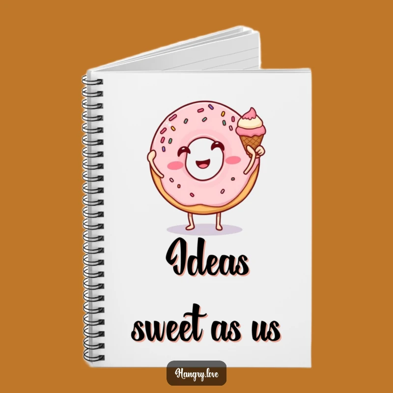Funny Donut Ice Cream Pals Notebook - Jot Down Sweet Ideas!