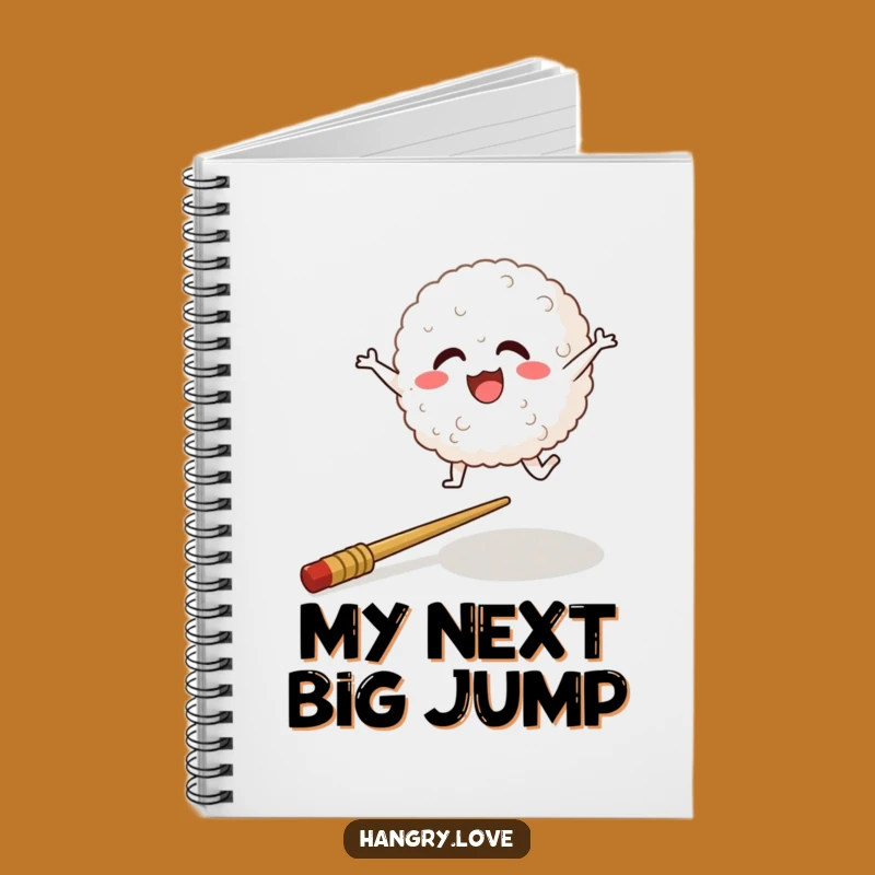 Funny Rice Ball Notebook: Jot Down Thoughts with Cartoon Style