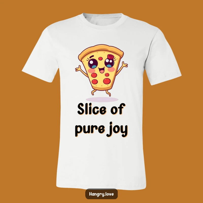 Funny Dancing Pizza Slice Tee - Comedic Food Lover Shirt