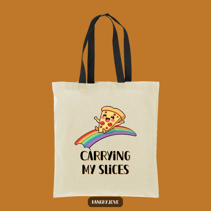Funny Pizza Tote Bag: Carry Your Essentials with Cartoon Charm