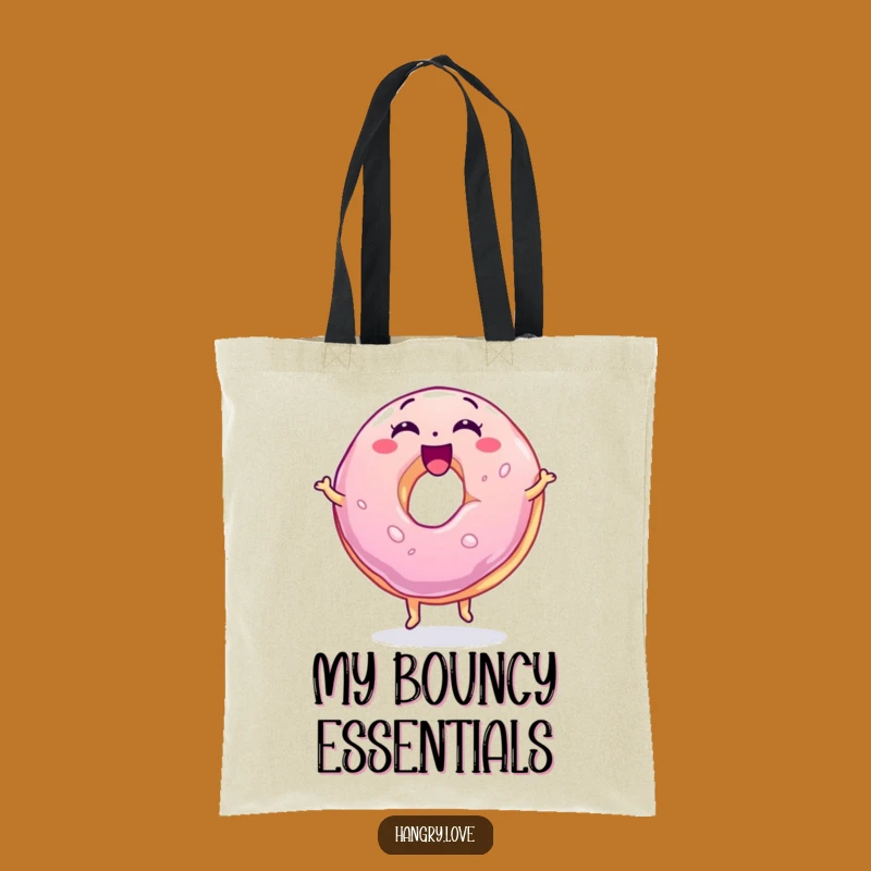 Funny Bouncing Jelly Donut Tote Bag - Carry Your Joy!